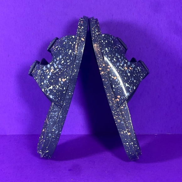 Mini Melissa Wide II ING Blue Quantile Buckled Slide Sandals Youth Size 4-NEW - Picture 6 of 8